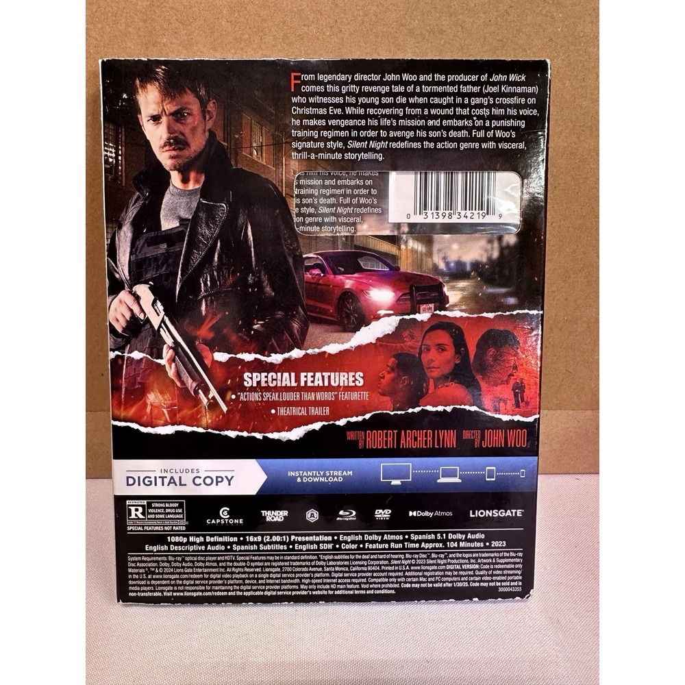 Silent Night (2023) (Blu-ray + DVD + Digital) NEW - Picture 2 of 2